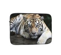 Tiger Lie On Rock Laptop Case 15 inch, Shockproof Protective Laptop Sleeve Travel Computer Bag Water Resistant Computer Carrying Cover Notebook Case Briefcase Gifts for Men Women