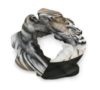 Tiger Lie On Rock Scrunchies for Women Big Scrunchie for All Hair Types And Textures No Crease Stylish Hair Ties Elastic Hair Bands Soft Ponytail Holder No Damage Hair Tie