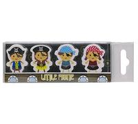 Tiger Little Pirate Pack 4 Erasers 305013