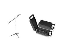 Tiger MCA68-BK Microphone Boom Stand, Mic Stand with Free Mic Clip, Black & Behringer XM8500 Ultravoice Dynamic Cardioid Vocal Microphone