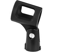Tiger MCA84-BK Universal Microphone Clip with Rubber Grip and Thread Adaptor - Black
