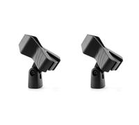 TIGER MCA88-BK Universal Microphone Clip - Quality Spring Mic Clip - Black (Pack of 2)
