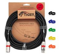 Tiger MIC4-10 Microphone Cable Universal - XLR-m to XLR-f - 10 metres/32 feet - Black