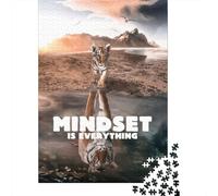 Tiger Mindset 1000 Piece Jigsaw Puzzle for Adults, 52x38cm/1000pcs, Relaxing Screen-Free Hobby, Weekend Downtime And Time at Home