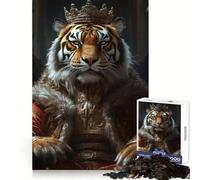 Tiger Monarch of The Wild Hard Jigsaw Puzzle for Adults 1000 Pieces Recall Upgrade Gentle Relax Clear Cut Unique Gift 38x26cm