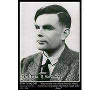 Tiger Moon Alan Turing OBE - A2 Size - 42 x 59.4 cm - Paper Laminated