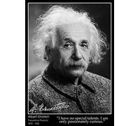 Tiger Moon Albert Einstein - A2 Size - 42 x 59.4 cm - Paper Laminated