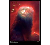 Tiger Moon Ghostly Pillar of Gas and Dust - A1 Size - 59.4 x 84.1 cm | Paper Laminated - Hubble Space Telescope Poster