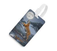 Tiger Moon Luggage Tags Durable TPU Suitcase Tag with Info Card, Scratch-Resistant Bag Tags for Suitcases, Travel Bags & Backpacks, Easy to Identify