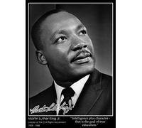 Tiger Moon Martin Luther King Jr. - A2 Size - 42 x 59.4 cm | Paper Laminated - Inspirational Quote Poster