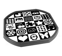 Tiger Moon The Tiger Moon Trading Company Ltd Black And White Sensory Tuff Tray Vinyl Mat Insert - 86 x 86 cm - Ideal for Large Tuff Tray - Tuff Tray NOT Included