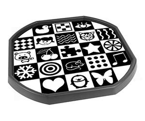 Tiger Moon The Tiger Moon Trading Company Ltd Black And White Sensory Tuff Tray Vinyl Mat Insert - 86 x 86 cm - Ideal for Large Tuff Tray - Tuff Tray NOT Included