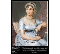 Tiger Moon The Tiger Moon Trading Company Ltd Jane Austen - Inspirational Quote Poster - A2 Size - 42 x 59.4 cm - Paper Laminated