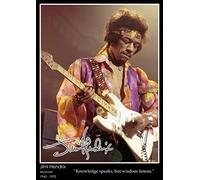 Tiger Moon The Tiger Moon Trading Company Ltd Jimi Hendrix - Inspirational Quote Poster - A2 Size - 42 x 59.4 cm - Paper Laminated