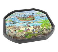 Tiger Moon The Tiger Moon Trading Company Ltd Pirate Scene Vinyl Tuff Tray Insert - 86 x 86 cm - For Large Tuff Spot Tuff Tray