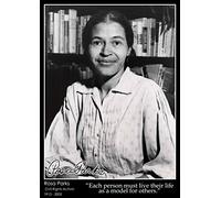 Tiger Moon The Tiger Moon Trading Company Ltd Rosa Parks - Inspirational Quote Poster - A2 Size - 42 x 59.4 cm - Paper Laminated