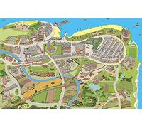 Tiger Moon The Tiger Moon Trading Company Ltd Victorian Bramble on Sea Play Mat - Vinyl Floor Play Mat - 130 x 85 cm