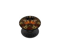 Tiger Moth Celestial Floral Dark Cottagecore Aesthetic PopSockets Adhesive PopGrip