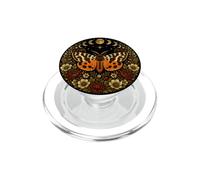 Tiger Moth Celestial Floral Dark Cottagecore Aesthetic PopSockets PopGrip for MagSafe