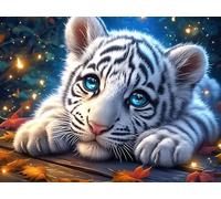 Tiger Mother And Cub 500-piece Jigsaw Puzzle Bundle Magical Cosmic Creatures Family Puzzle Lovers Brain Training Mindful Activity Spring Paperboard Creativity & Gift Giving 500 PCS/52×38cm