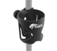 Tiger MSA79-BK Clamp on Drink Holder for Music Stand, Mic Stand and Drum Stand - Cup Holder for Vocalist, Drummers, Guitarists and Bassists