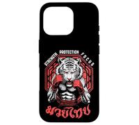 Tiger Muay Thai Boxing MMA Fighter Strength Vintage Case for iPhone 16 Pro