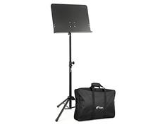 Tiger MUS14-BG Telescopic Orchestral Sheet Music Stand with Bag - Durable and Adjustable Suitable for Schools and All Musicians on the Move