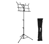 Tiger MUS56-BK Easy Folding and Portable Sheet Music Stand - Black