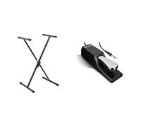 Tiger Music Keyboard Stand & M-Audio SP-2 - Universal Sustain Pedal with Piano Style Action, Black