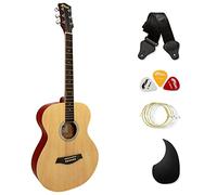 Tiger Natural Acoustic Guitar for Beginners - Now with 6 Months Free Lessons Included