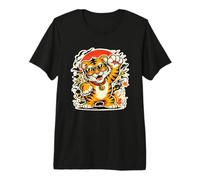 Tiger Nature Wildlife | Cool Big Cats Wildlife Graphic Premium T-Shirt