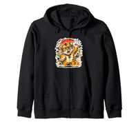 Tiger Nature Wildlife | Cool Big Cats Wildlife Graphic Zip Hoodie
