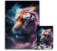 Tiger Nebula 1000 Pieces Puzzle Gifts Jigsaw Puzzles for Adults Brain Challenge Game for Teenagers & Family Interaction 50x75CM/19.68x29.52inch