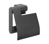 Tiger Nomad Toilet Roll Holder, Stainless Steel, Black, 12.5 x 13.4 x 5.6 cm