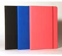 Tiger notables A5 lined ruled notebook with leather effect cover