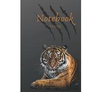 Tiger notebook Cute 120 pages lined notebook journal 6x9 kids teens gifts school notes writing zoo cat wildlife animal lover: travel notebook