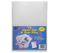 10 x A4 Clear Plastic Open Top & Side Report File Project Presentation Covers