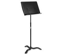 Tiger Orchestral Music Stand - Friction Lock Height 64-116cm, Polymer Desk 50cm with 6cm Lip, Quiet Non Resonant Surface, Free Tilt Mechanism, Low Footprint Base, non Slip Feet, Quick Assembly