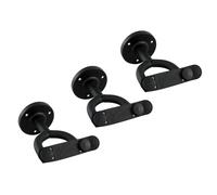 Tiger Pack of 3 Guitar Wall Hangers-Secure Wall Hooks for Guitar