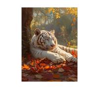 Tiger Paint by Numbers for Adults Animal Painting by Numbers for Adults, Art Supplies with Color Canvas for Painting 38x28in 36 Colors of Acrylic Paint and Brush, Wall Art for Room Decor 2YH-12667