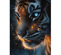 Tiger Paint by Numbers for Adults, Animals Painting by Numbers DIY Color Oil Painting Hobbies for Adults Women with Acrylic Paint Brush Set for Room Decor, Wall Art, Gifts 24x32inch -zjn25076J41