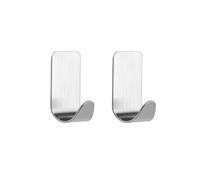 Tiger Palma Self-Adhesive Hooks Pack of 2 Matte Silver