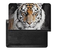 Tiger Passport Holder for Men, PU Leather Passport Cover with Card Slot, Waterproof Passport Protector for Travel, Wallet Protector Case for Women