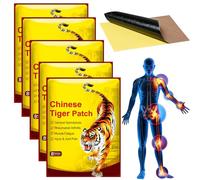 Tiger Patches, 40Pcs Pain Patches, Chinese Red Tiger Knee Patches Ultra Strength Pain Relief Patches for Back/Knee/Shoulder 5 Packs 8 Each