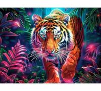 Tiger Paw Starry Sky 300-piece Jigsaw Puzzle Set Magical Cosmic Creatures For Adults Teens 14+ Logic Skill Indoor Game Family Game Night Summer Durable Material 300 PCS/40x28cm