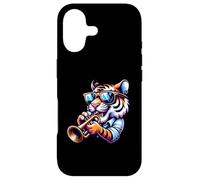 Tiger Playing Trumpet With Style Sunglasses Case for iPhone 17