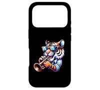 Tiger Playing Trumpet With Style Sunglasses Case for iPhone 17 Pro