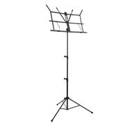 Tiger MUS49-BK Portable Easy-Folding Sheet Music Stand - Black
