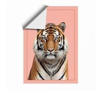 Tiger Portrait Modern Unframed Wall Art Print A4 (29.7×21cm), Wall Decor for Living Room, Bedroom, Office & Home, Art Gift