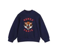 Tiger Print Sweatshirt - male - Kenzo - Kids Sweatshirts - Blue - 6 Y - Kids 6 Y